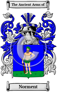 Norment Family Crest/Coat of Arms