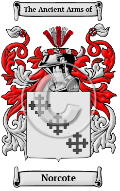 Norcote Family Crest/Coat of Arms