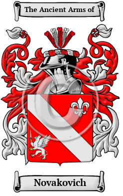 Novakovich Family Crest/Coat of Arms