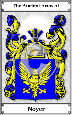 Noyer Family Crest Download (JPG)  Book Plated - 150 DPI