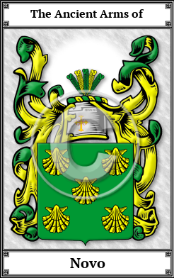 Novo Family Crest Download (JPG) Book Plated - 600 DPI