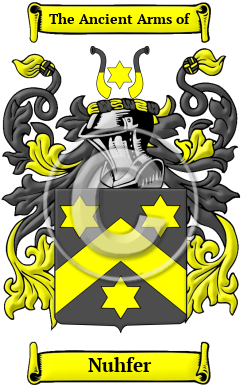 Nuhfer Family Crest/Coat of Arms