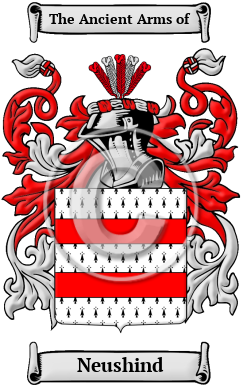 Neushind Family Crest/Coat of Arms