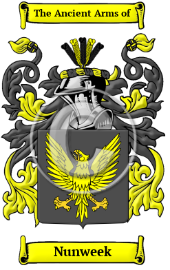 Nunweek Family Crest/Coat of Arms