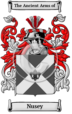Nusey Family Crest/Coat of Arms