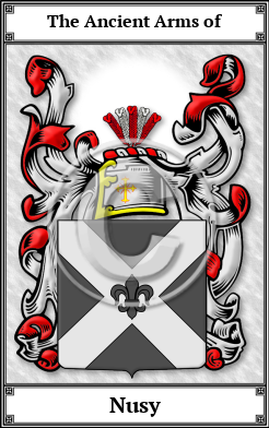 Nusy Family Crest Download (JPG)  Book Plated - 150 DPI