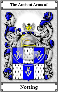 Notting Family Crest Download (JPG)  Book Plated - 150 DPI