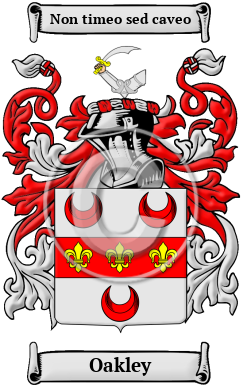 Oakley Name Meaning, Family History, Family Crest & Coats of Arms