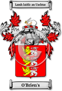 O'Brien's Family Crest Download (jpg) Legacy Series - 150 DPI