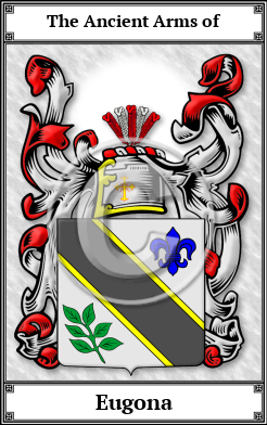 Eugona Family Crest Download (JPG) Book Plated - 600 DPI
