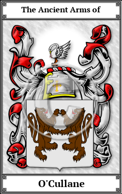 O'Cullane Family Crest Download (JPG)  Book Plated - 150 DPI