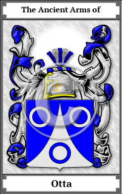 Otta Family Crest Download (JPG)  Book Plated - 150 DPI