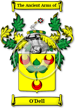 O'Dell Family Crest Download (jpg) Legacy Series - 150 DPI