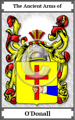 O'Donall Family Crest Download (JPG)  Book Plated - 150 DPI