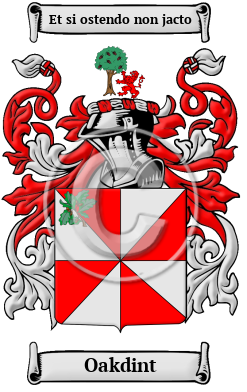 Oakdint Family Crest/Coat of Arms