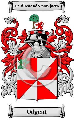 Odgent Family Crest/Coat of Arms
