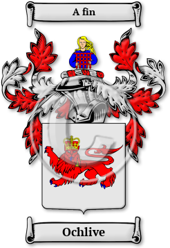 Ochlive Family Crest Download (jpg) Legacy Series - 150 DPI