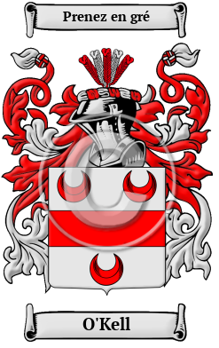 O'Kell Family Crest Download (JPG) Heritage Series - 300 DPI