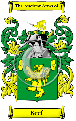 Keef Family Crest/Coat of Arms
