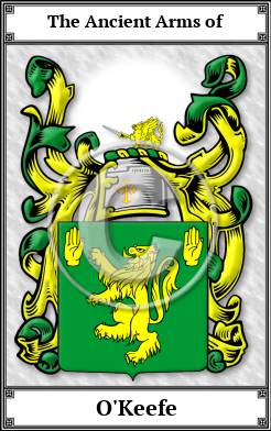 O'Keefe Family Crest Download (JPG)  Book Plated - 150 DPI