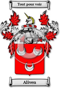 Aliven Family Crest Download (JPG) Legacy Series - 600 DPI