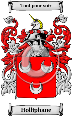 Holliphane Family Crest/Coat of Arms