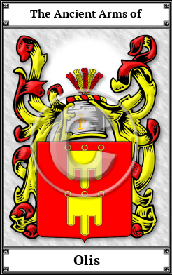 Olis Family Crest Download (JPG)  Book Plated - 150 DPI