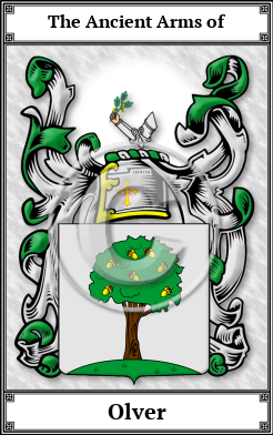 Olver Family Crest Download (JPG)  Book Plated - 150 DPI