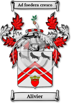 Alivier Family Crest Download (jpg) Legacy Series - 150 DPI