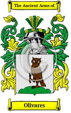 Olivares Family Crest/Coat of Arms