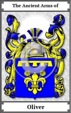 Oliver Family Crest Download (JPG)  Book Plated - 150 DPI