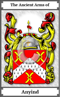 Anyind Family Crest Download (JPG)  Book Plated - 150 DPI