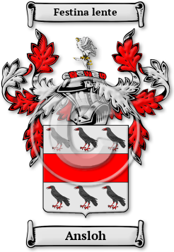 Ansloh Family Crest Download (JPG) Legacy Series - 600 DPI