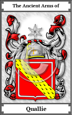 Quallie Family Crest Download (JPG)  Book Plated - 150 DPI