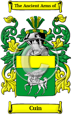 Cuin Family Crest Download (JPG) Heritage Series - 300 DPI