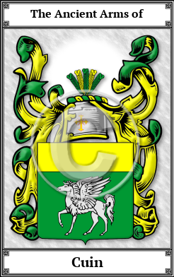 Cuin Family Crest Download (JPG)  Book Plated - 150 DPI