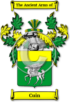 Cuin Family Crest Download (jpg) Legacy Series - 150 DPI