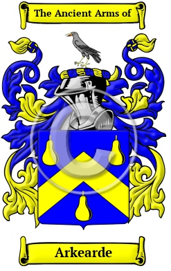 Arkearde Family Crest/Coat of Arms