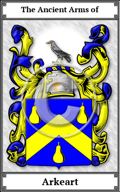 Arkeart Family Crest Download (JPG)  Book Plated - 150 DPI