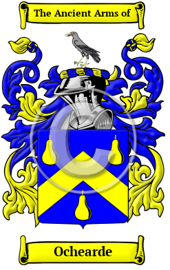 Ochearde Family Crest/Coat of Arms