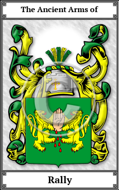 Rally Family Crest Download (JPG)  Book Plated - 150 DPI