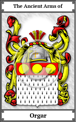 Orgar Family Crest Download (JPG)  Book Plated - 150 DPI