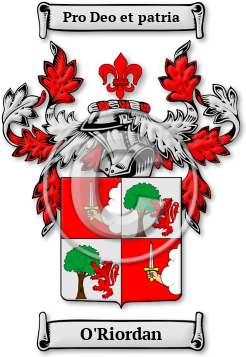 O'Riordan Family Crest Download (JPG) Legacy Series - 600 DPI