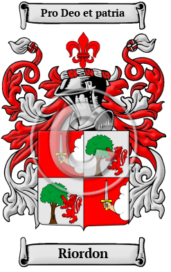 Riordon Family Crest/Coat of Arms