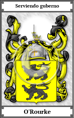 O'Rourke Family Crest Download (JPG) Book Plated - 600 DPI