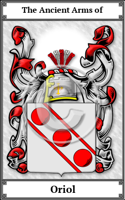 Oriol Family Crest Download (JPG)  Book Plated - 150 DPI