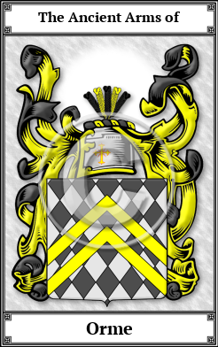 Orme Family Crest Download (JPG) Book Plated - 600 DPI