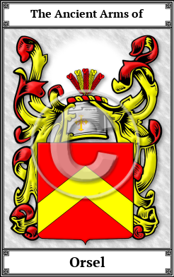 Orsel Family Crest Download (JPG) Book Plated - 600 DPI
