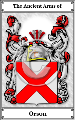 Orson Family Crest Download (JPG)  Book Plated - 150 DPI