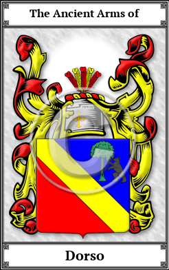 Dorso Family Crest Download (JPG)  Book Plated - 150 DPI